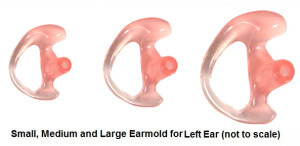 p-emkitl Ear Mold for Surveillance Style Headsets