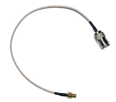 Image of coaxial cable assembly to connect a handheld radio to a Mobile or Base Antenna