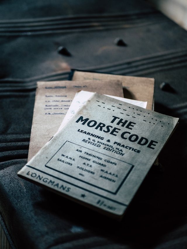 Image of Morse Code Book. 