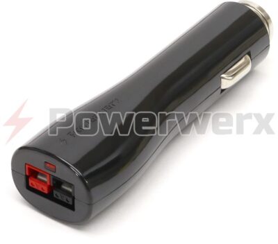 Image of Cigarette Lighter Plug to Powerpole connector.